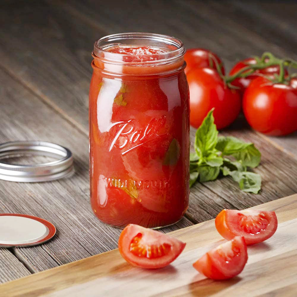 Ball Mason Jar Quart Wide Mouth 32 oz (945 ml) 4pack Crema