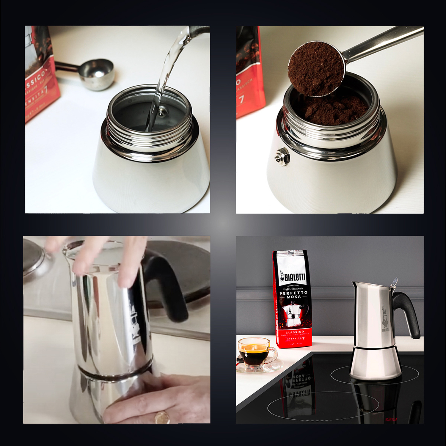 BIALETTI - Cafetière italienne New Moka Induktio…