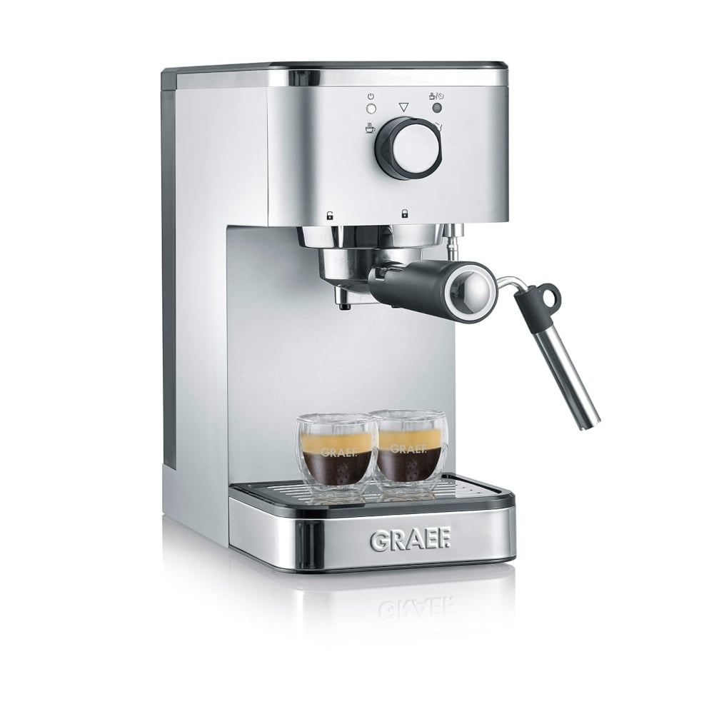 Graef Salita Espresso Machine + CM201 Coffee Grinder Crema