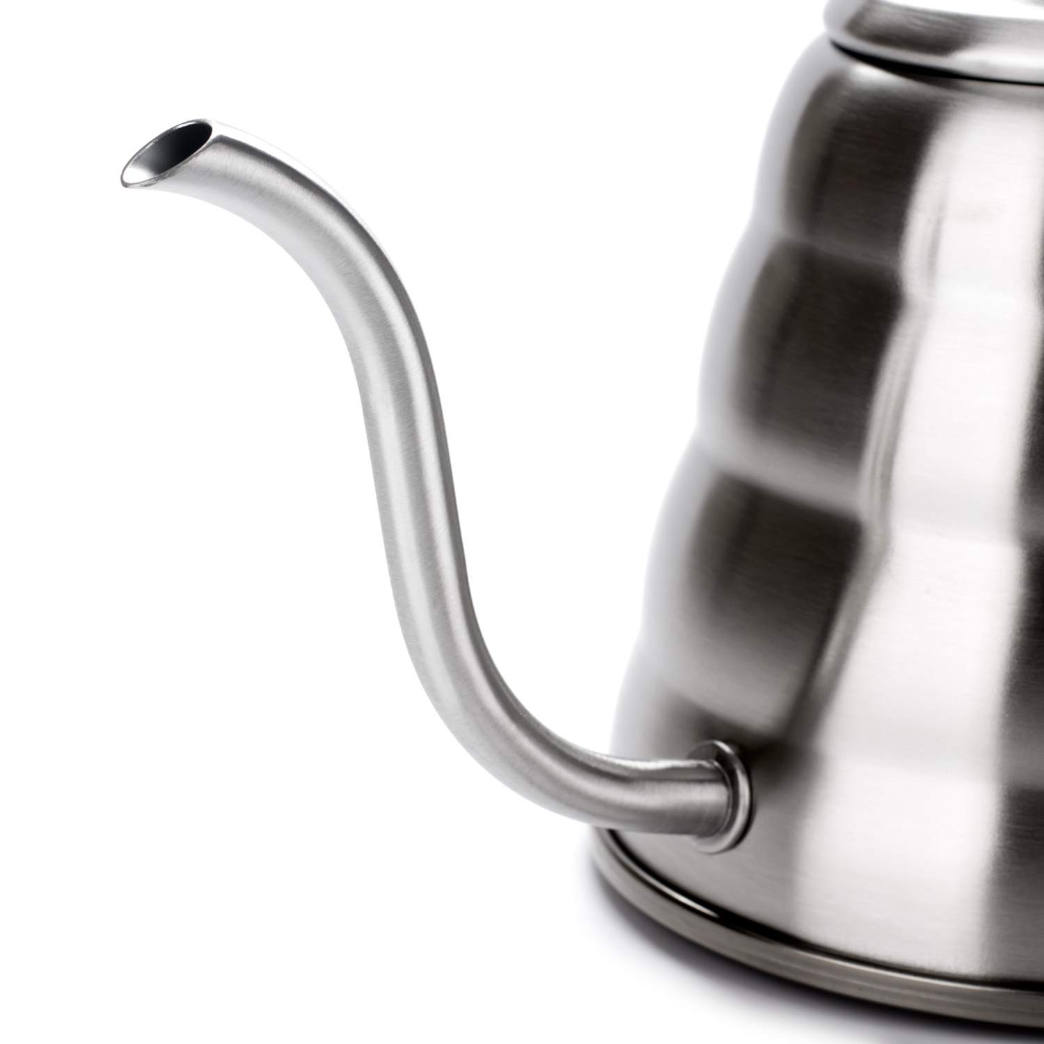  Hario V60 Buono Drip Kettle Stovetop Gooseneck Coffee Kettle  1.0L, Stainless Steel,Silver: Home & Kitchen