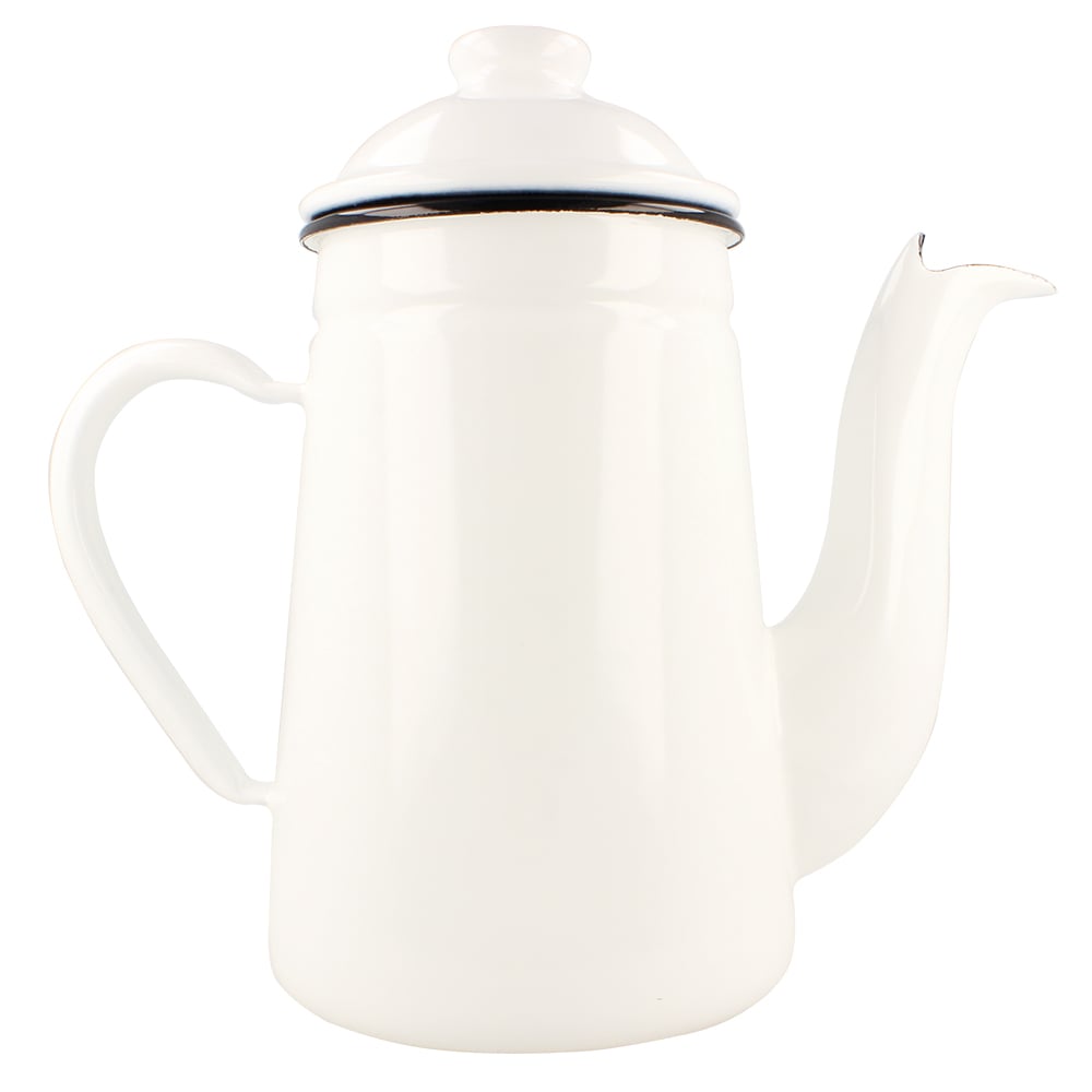Kalita Pelican Pot Enamel Kettle 1 0 L White Crema Kalita Pelican Pot Enamel Kettle 1 0 L White Crema