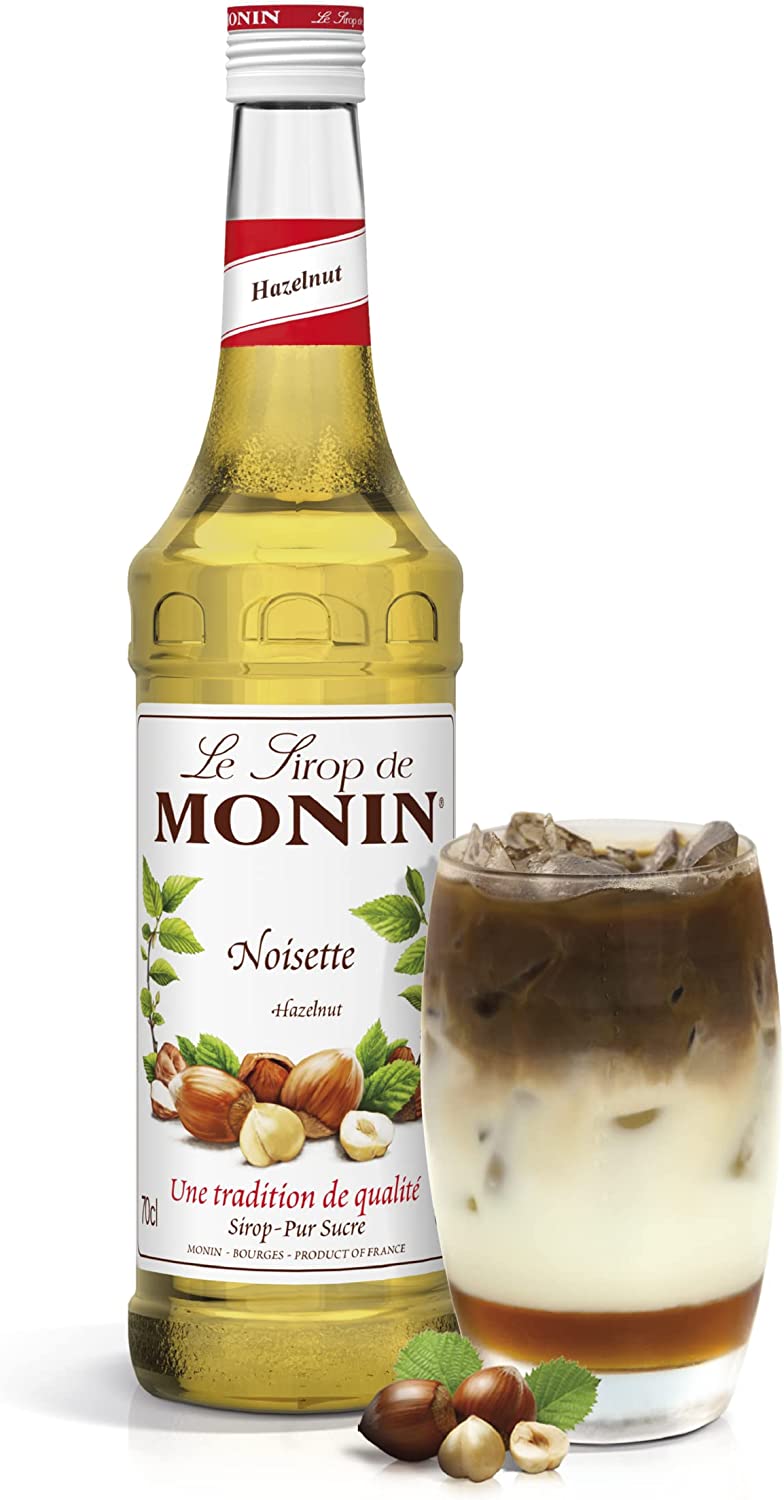 CAMBERLEY UK - FEBRUARY 05, 2016: Bottle of Monin Hazelnut Noisette  Coffee Flavoring Syrup Stock Photo - Alamy