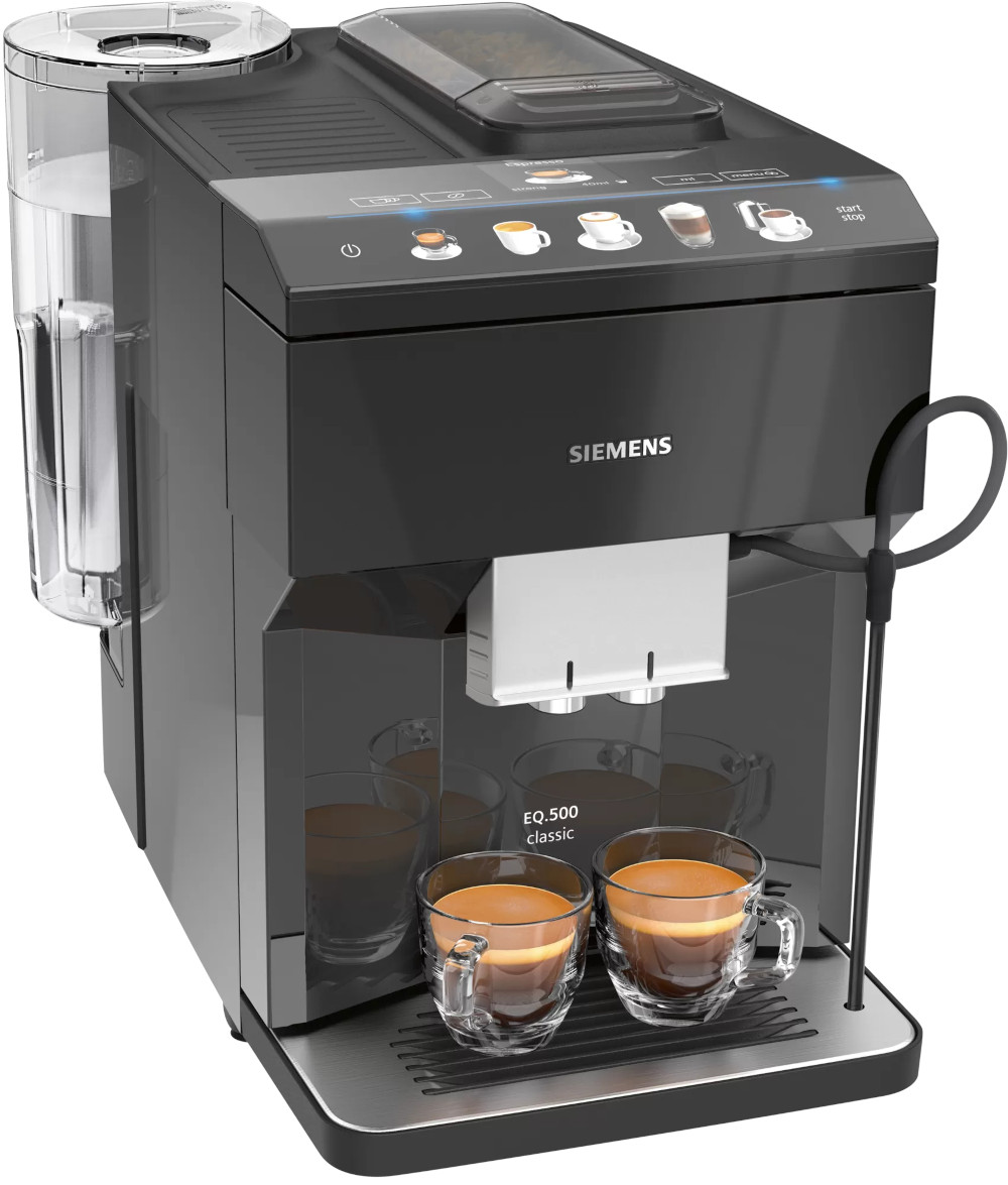 Siemens EQ.500 Classic Fully Automatic Coffee Machine, Piano Black Crema