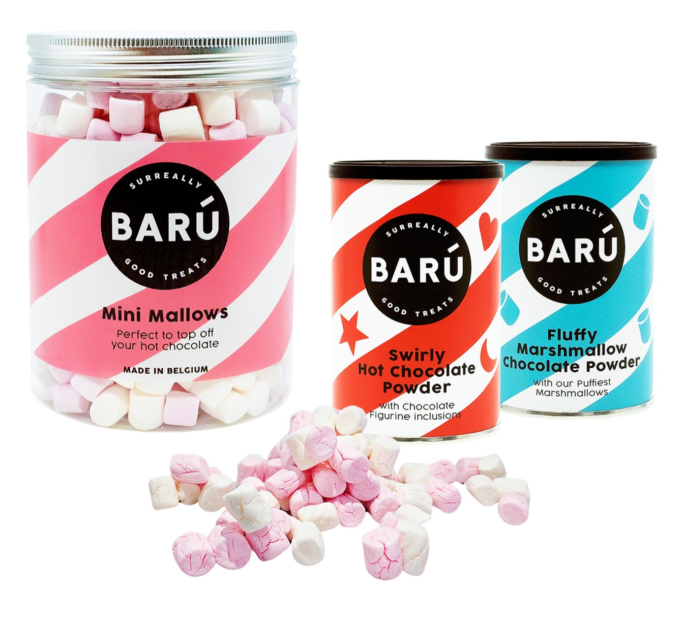 Barú Mini Mallows 220 g + Fluffy Marshmallow Chocolate Powder 250