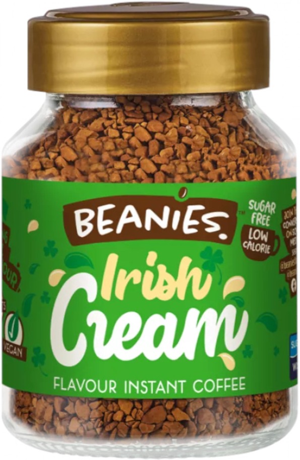 Beanies Irish Cream Flavoured Instant Coffee 50 g Crema