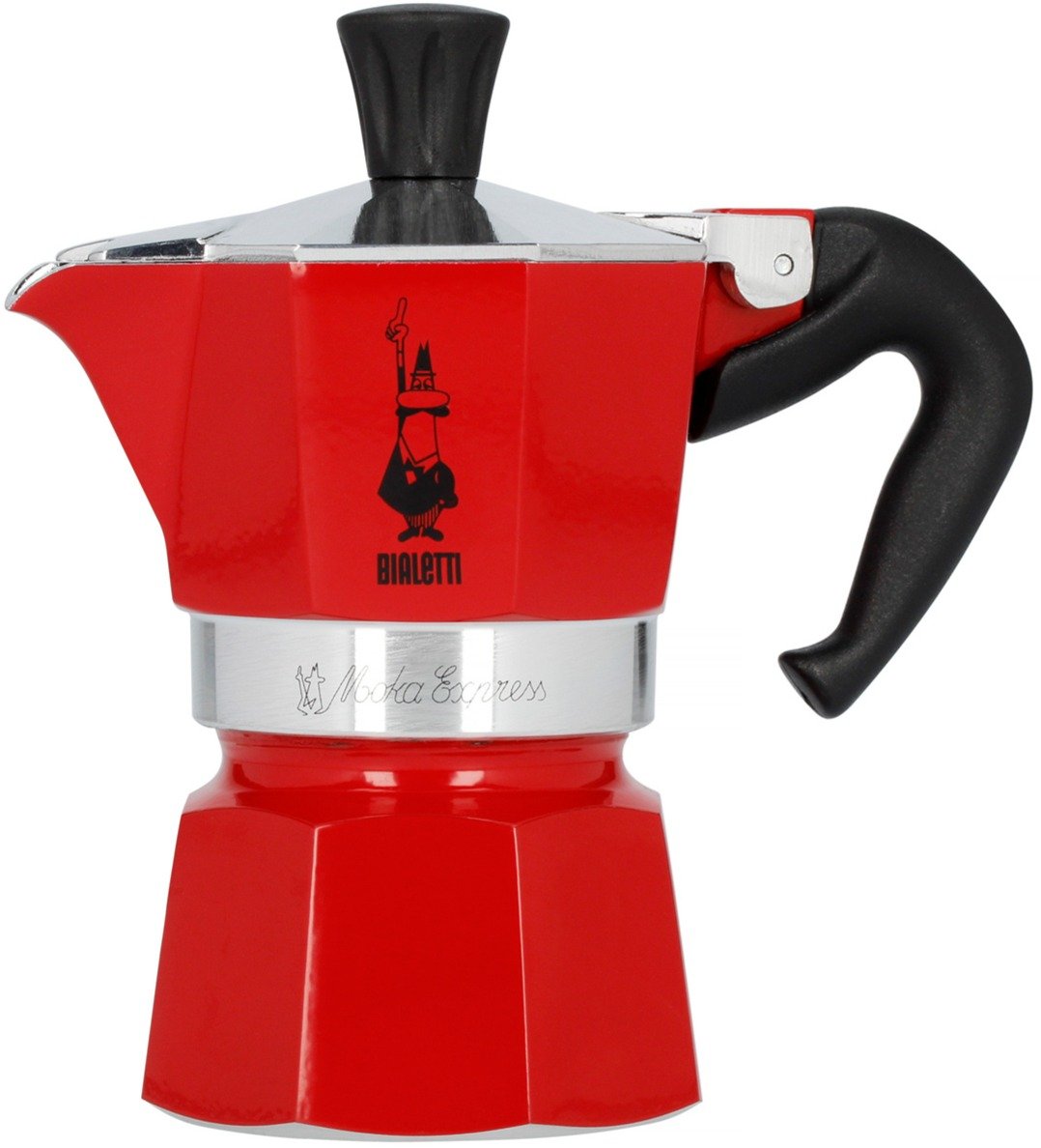 Bialetti Cafetière italienne Moka Express 6 tasses, Rouge