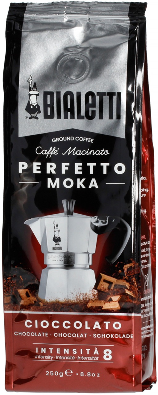 Bialetti Perfetto Moka Cioccolato café moulu 250 g - Crema