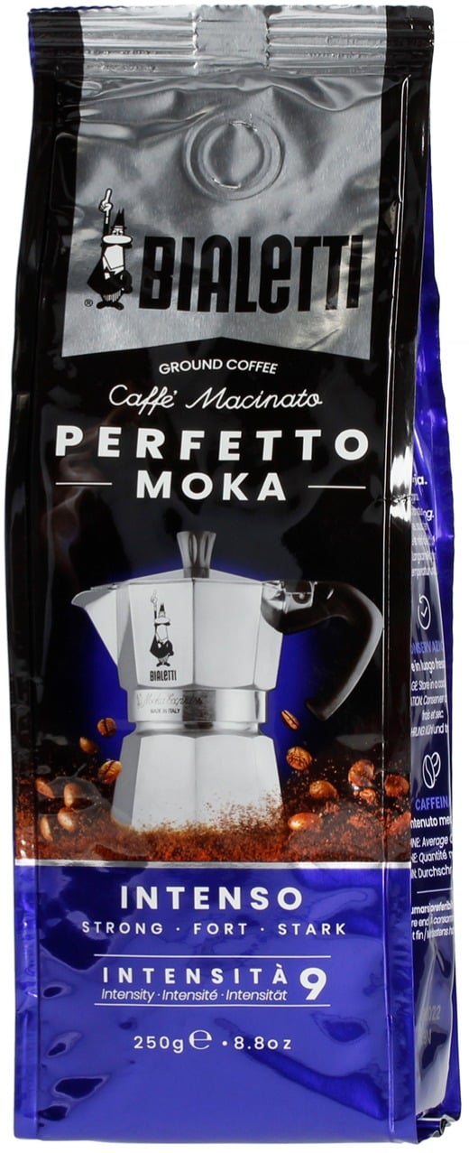 Bialetti Perfetto Moka Intenso Ground Coffee 250 g - Crema