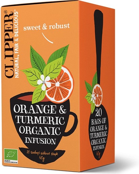 Clipper Orange & Turmeric Organic Infusion 20 Tea Bags