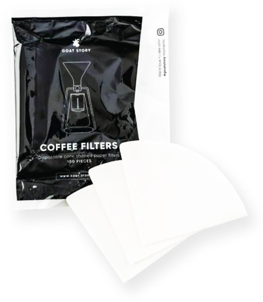 Goat Story Cone Paper Filters 100 pcs Crema