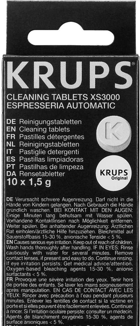 Krups 8000032496 XS 3000 XS3000 Cleaning Tablets Pack 10