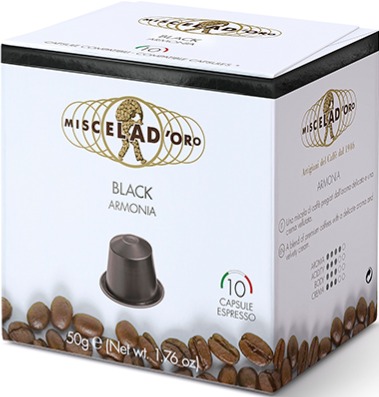 for mig tæt venlige Miscela d'Oro Black Nespresso Compatible Coffee Capsules - Crema
