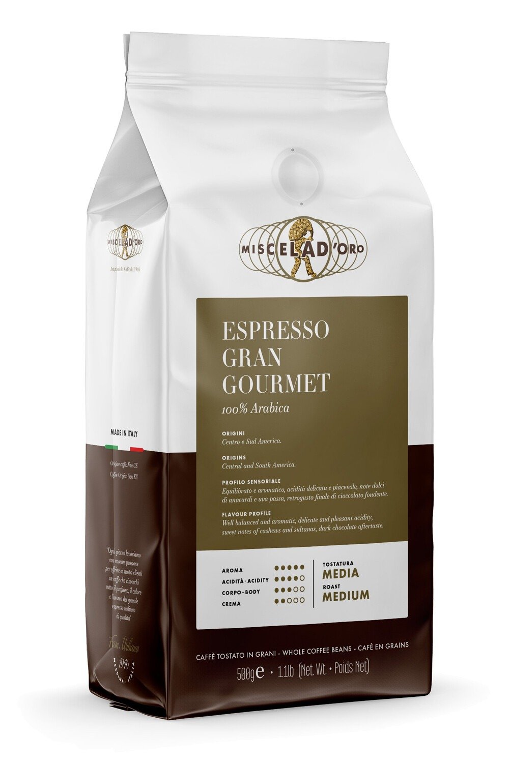 Miscela d'Oro Gran Gourmet 100 % Arabica - Crema