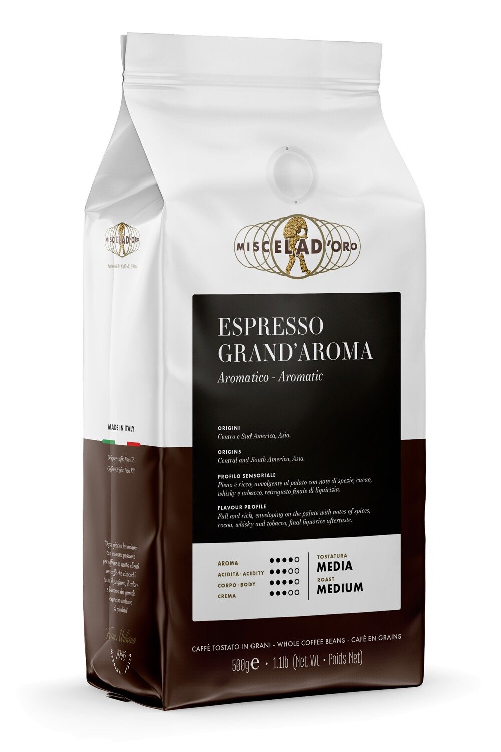 Café en grain italien Vergnano Gran Aroma 1Kg