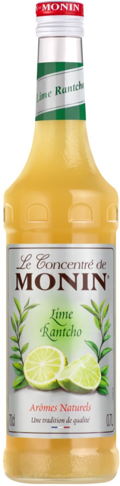 Monin Concentré Lime Rantcho Sans Sucre, 700 ml - Crema