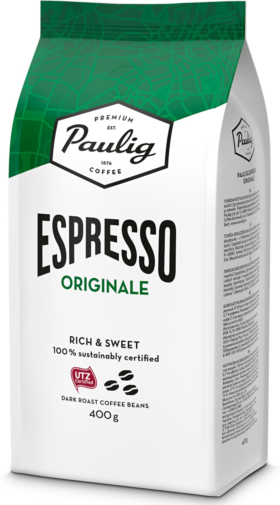 Paulig Espresso Originale 400 g Coffee Beans Crema