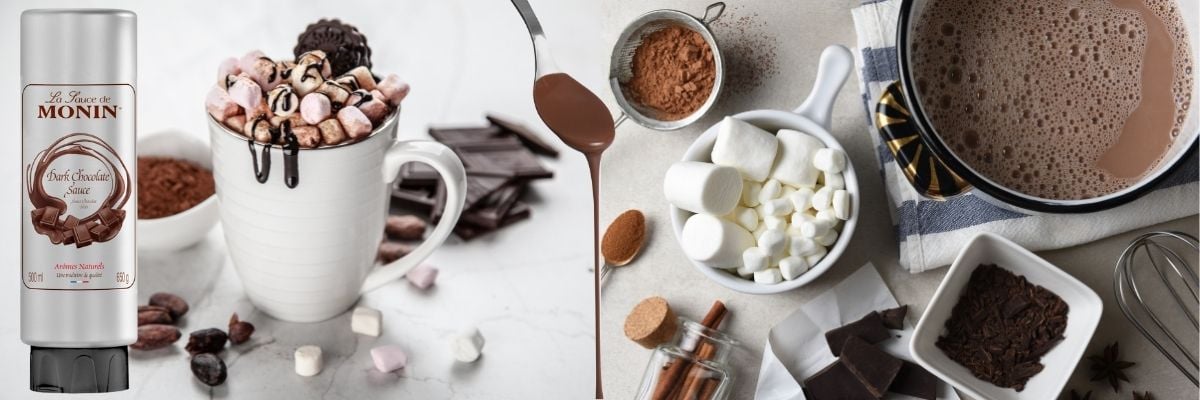 Chocolat chaud cappuccino & caramel salé