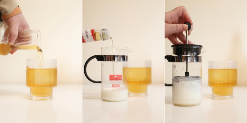 Milky Foam Iced Tea – Velvety Freshness