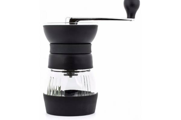 Manual Coffee Grinder - Spice Grinder - Constructed of Stainless Steel with  a Ceramic Burr Grinder