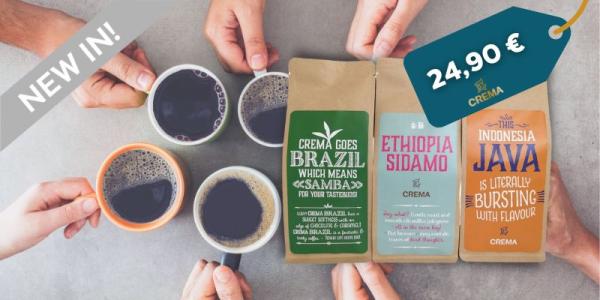Crema Tasting Pack - Around the World with Crema Filter Coffee