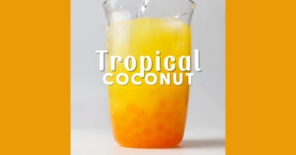 Refrescante tropical de coco