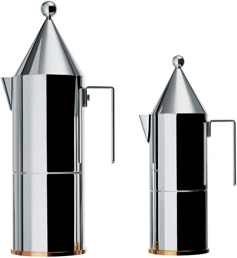 Alessi 90002 La Conica Stovetop Espresso Maker, 3 Cups Crema