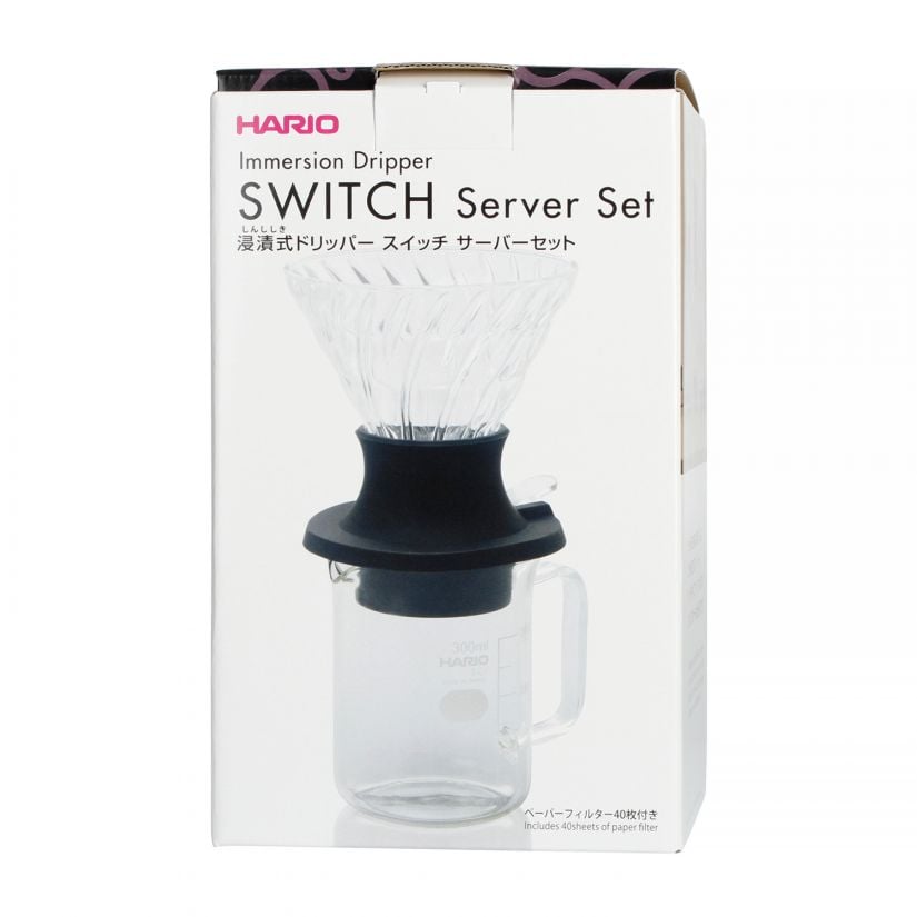 Hario V60 Immersion Dripper Switch Server Set Size 02 Crema