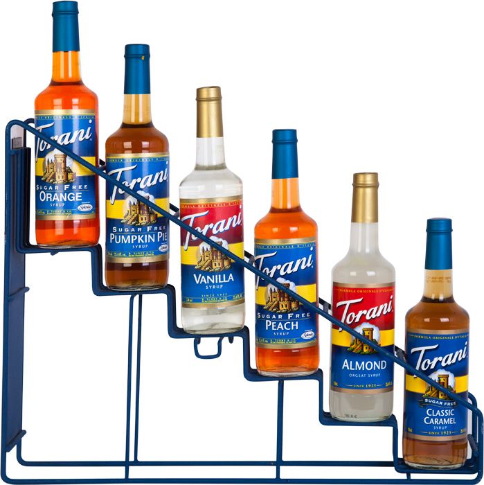 Torani Metal Rack For 6 Syrup Bottles Crema