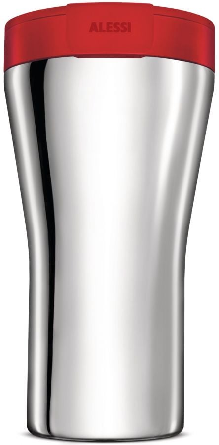Alessi Alessi GIA24 Caffa Double Walled Travel Mug 400 ml, White