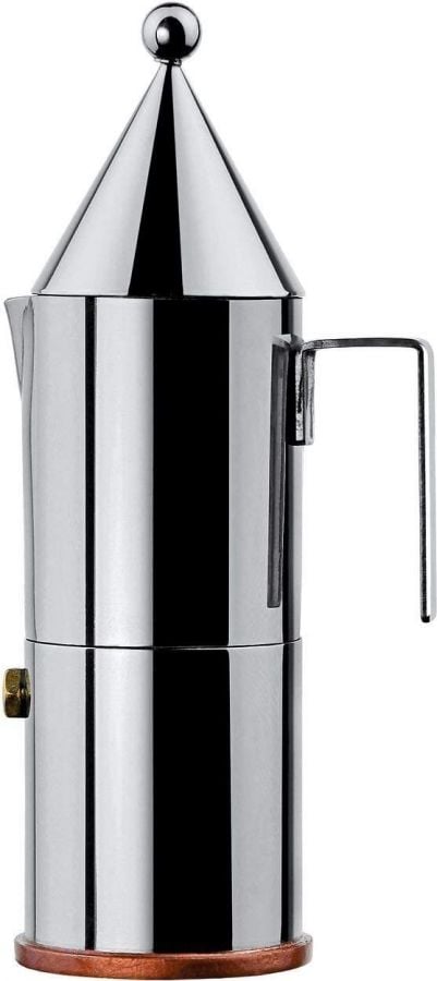 Alessi 90002 La Conica Stovetop Espresso Maker, 6 Cups