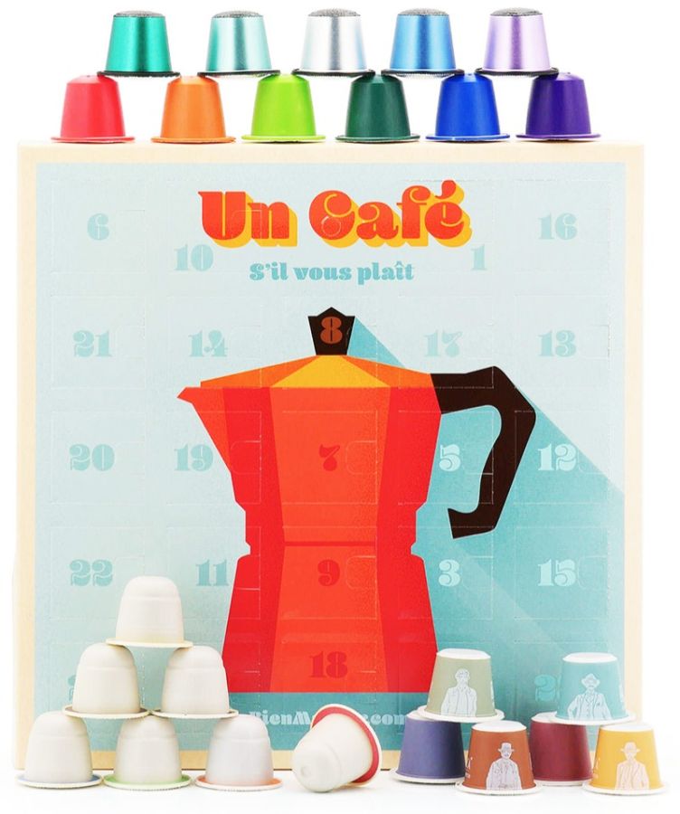 Un Café Advent Calendar 2023 Nespresso® Compatible Coffee Capsules 24 pcs