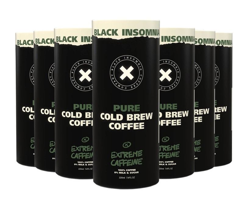 Black Insomnia Cold Brew Coffee - PURE 220 ml (12-pack)