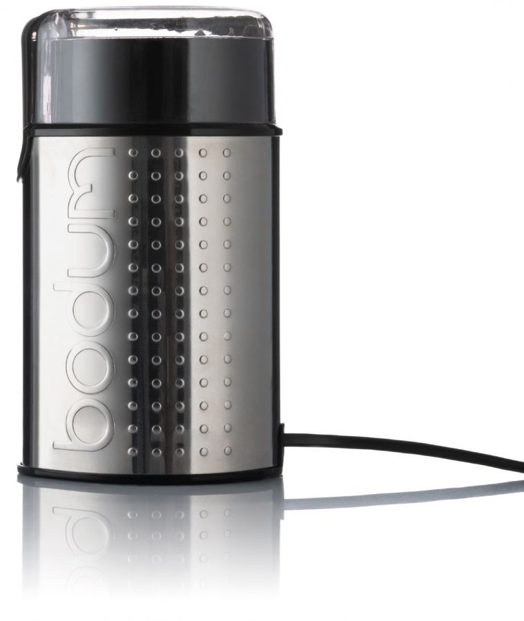 Bodum Bistro Blade Coffee Grinder, Chrome Crema