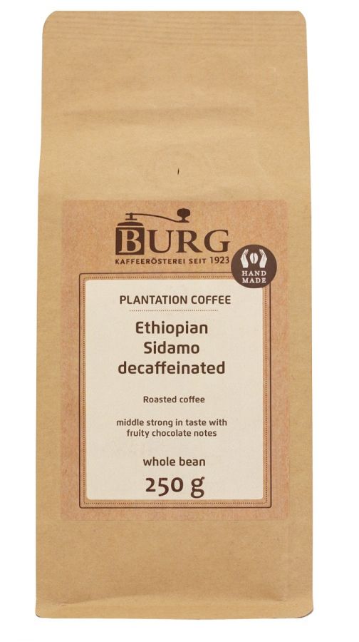 Burg Burg Ethiopia Sidamo Decaf 250 g Coffee Beans