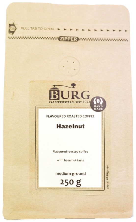 Burg Burg Flavoured Coffee, Hazelnut 250 g