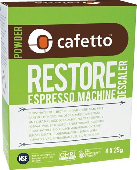 Cafetto Cafetto Restore Organic Descaling Powder 4 x 25 g sachets