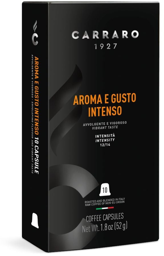 Carraro 1927 Aroma e Gusto Intenso Premium Nespresso Compatible