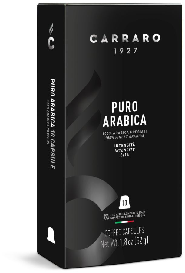 Carraro 1927 Puro Arabica Premium Nespresso Compatible Coffee
