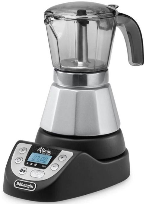 DeLonghi DeLonghi EMKP 42.B Alicia Plus Electric Stovetop Espresso Maker, 2 & 4 Cups