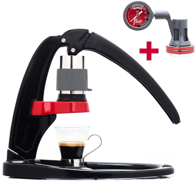 Flair Classic Manual Espresso Maker + Pressure Gauge Kit - Crema