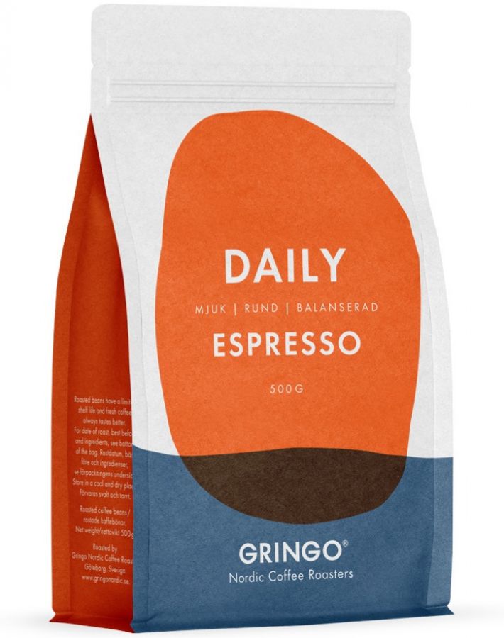 Gringo Nordic Daily Espresso 500 g Coffee Beans