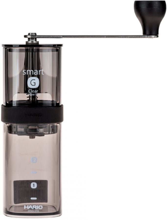 Hario Hario Smart G Coffee Mill, Transparent Black