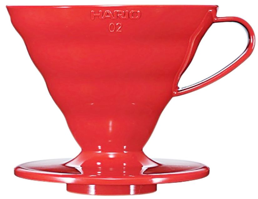 Hario V60 Dripper Size 02, Red Plastic