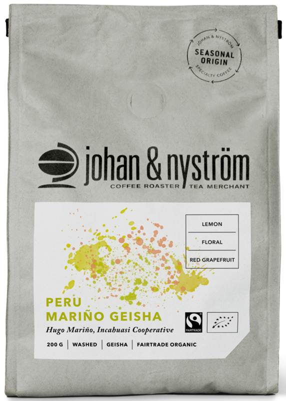 Johan Johan & Nyström Peru Mariño Geisha 250 g Coffee Beans