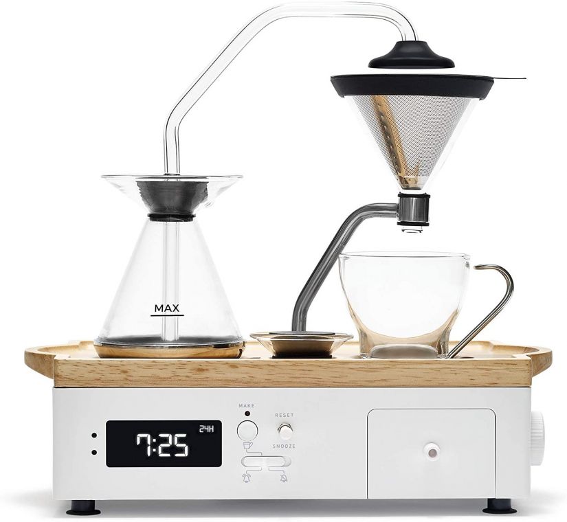 Joy Resolve Barisieur Coffee & Tea Alarm Clock, White