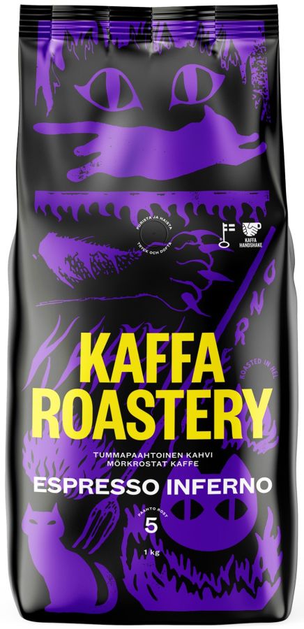 Kaffa Roastery Espresso Inferno 1 kg Coffee Beans