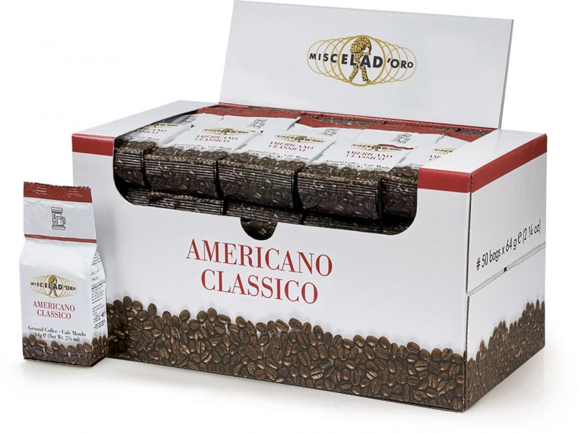 Miscela d'Oro Americano Classico Ground Filter Coffee 64 g x 50 pcs