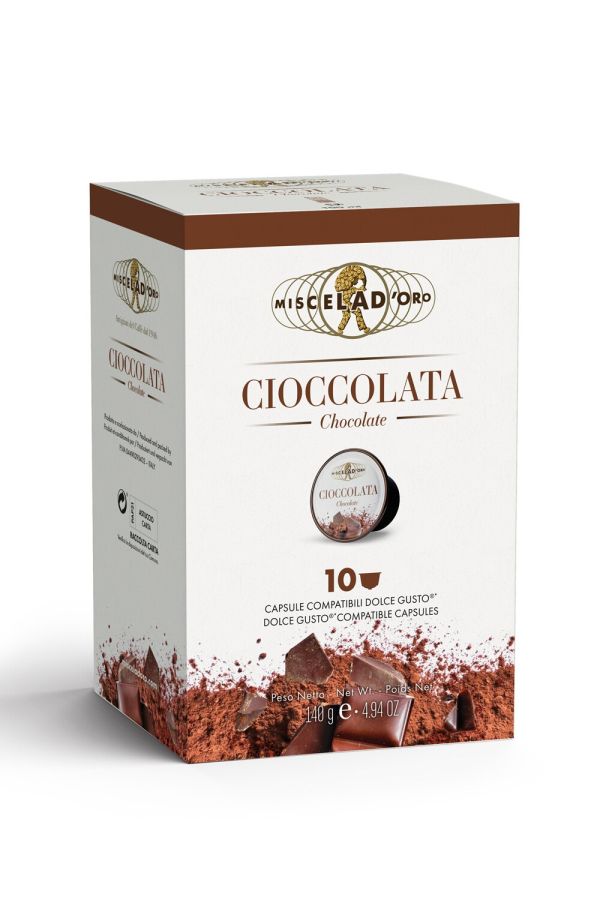 Miscela d'Oro Cioccolata - Dolce Gusto® Compatible Hot Chocolate Capsules 10 pcs