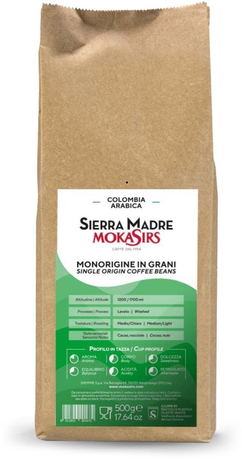 MokaSirs Colombia Sierra Madre 500 g - Crema