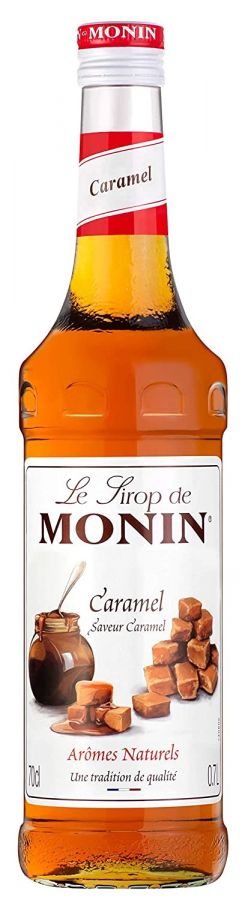Monin Vanille 700 ml + sauce Caramel Monin 500 ml + pompe à sirop